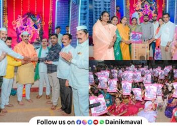 Manoranjan Sandhya 2025 program held in Rajpuri village Prashant Bhagwat leadership center of attraction