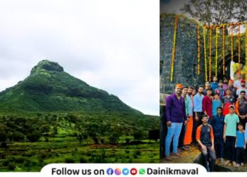 First Toran to fort Vijayadashami celebrated with enthusiasm at Tikona Fort Maval