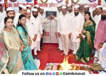 boiler fire lighting ceremony of Shri Sant Tukaram Cooperative Sugar Factory was held with enthusiasm