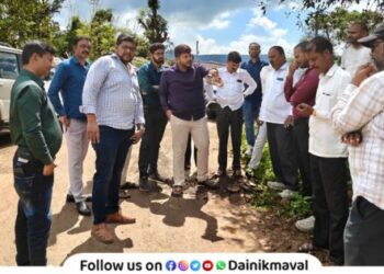 Six kilometer road worth six crores demolished condition of Thakursai-Jawan road is very bad Maval News