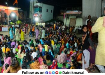 Manoranjan Sandhya organized by Prashant Bhagwat in Sate village Maval Spontaneous participation