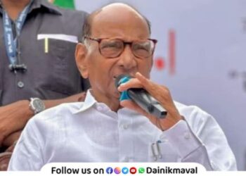 NCP Sharad Pawar party holds symbolic hunger strike in Dehu today for complete loan waiver for farmers