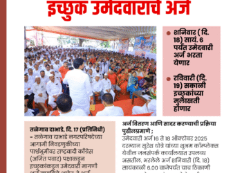 Talegaon Dabhade Municipal Council Election NCP Party invites applications from interested candidates