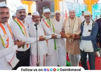 Dnyaneshwar Dalvi village visit tour Discussion on Dalvi candidacy in Kale-Kusgaon Zilla Parishad group