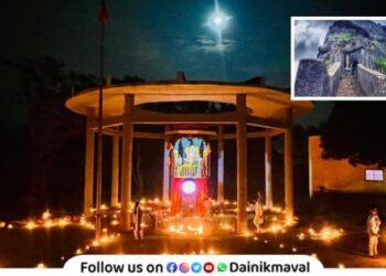 grand festival of lights was held at Lohagad Fort on occasion of Tripurari Pournima