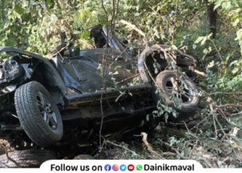 Six youths who were going for Konkan tourism died in a Thar accident at Tamhini Ghat