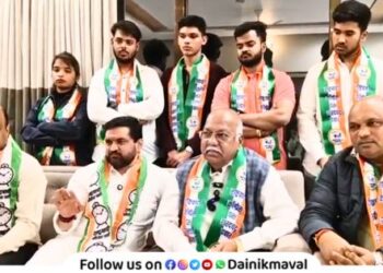 Both NCP together in Lonavala big success for MLA Sunil Shelke Sharad Pawar party supports Ajit Pawar party