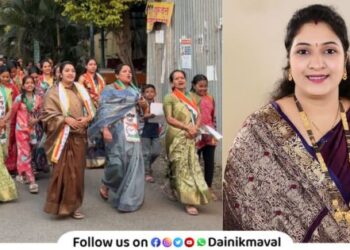 Vadgaon Nagar Panchayat Election 2025 Akanksha Waghvale campaigning vigorously in Ward No 10