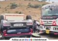 Two accidents on old Pune-Mumbai highway in Maval Car overturns at Dehu Road and Kamshet