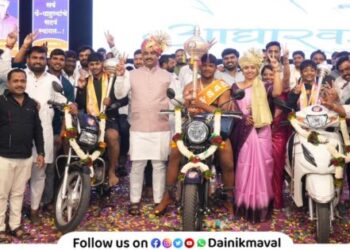 Rahul Satkar of Kanhe village became winner of the Maval Kesari title