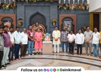 Tributes to Krantijyoti Savitribai Phule on her birth anniversary at Talegaon Dabhade Municipal Council