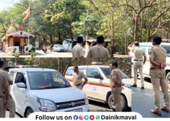 In the backdrop of elections police administration in Maval is on alert mode vehicles are being checked