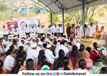 Chandkhed Panchayat Samiti Ganat Late Ajitdada Pawar Raksha Kalash Darshan Yatra