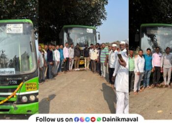 Market Yard Pune to Shilimb Maval PMPML bus service starts Success in follow-up of MLA Sunil Shelke
