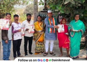 Voters respond positively to Dr Ashok Vitthal Date candidature in Takve Budruk Nane Zilla Parishad group Maval