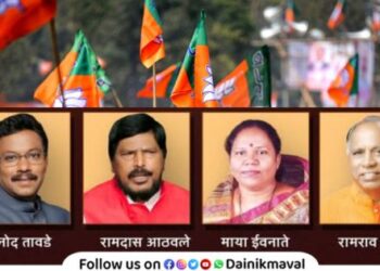 BJP names Vinod Tawde Ramdas Athawale as Rajya Sabha candidates 4 vacant seats in Maharashtra