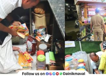 Vadgaon Maval police teams raided leaf shops illegal tobacco products seized 16 cases filed