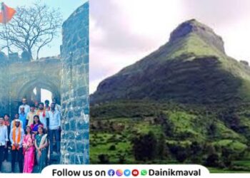 Shiva devotees send message of fort conservation by erecting Gudhi at Tikona Fort Maval