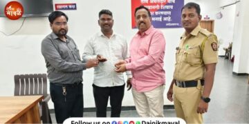 Lost gold chain found based on CCTV footage and digital transactions Vadgaon Maval police