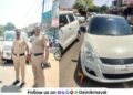 Traffic congestion in Pawananagar market Police impose punitive action by installing jammers on 44 vehicles