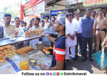 Transport Minister Pratap Sarnaik inspects Lonavala bus stand Maval