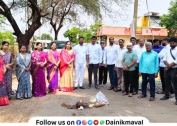 Bhumi Pujan of various road development works in Keshavnagar area of ​​Vadgaon Nagar Panchayat Maval