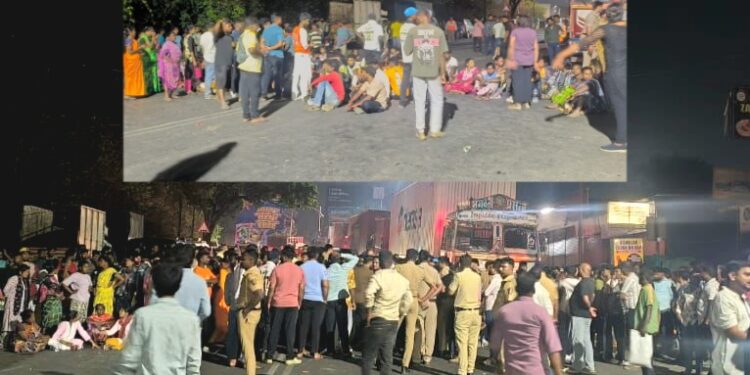 लोणावळ्यात भीषण अपघात! बोअरवेलच्या गाडीची दुचाकीला धडक, १७ वर्षीय आदिवासी युवकाचा मृत्यू ; पाच तास महामार्ग रोखला