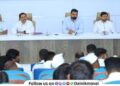 meeting held at Collectorate office regarding proposed MIDCs at Baur Brahmanwadi Karunj in maval MLA Sunil Shelke