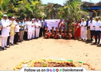 Bhumi Pujan of new building of Shri Dnyaneshwar Vidyaniketan School Ajivali Javan