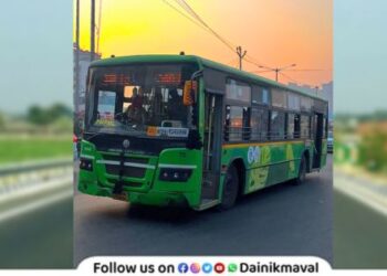 Bus stops on PMPML route in Maval taluka are not in proper condition