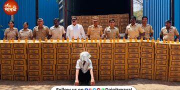 Liquor stock and contraband worth over 1 crore seized on Mumbai-Pune Highway one person arrested