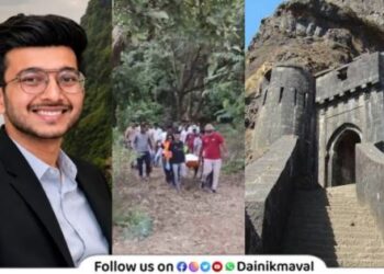 Groom loses his life while trying to take selfie dies after falling from Lohagad Fort Maval Pune
