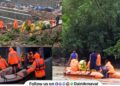 Rapid rescue relief operations by administration during heavy rainfall Maval Pune
