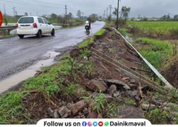 Kamshet-Nane route is in deplorable condition maval