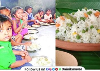 Changes to Anganwadi nutritional meals vegetarian pulao now on childrens plates