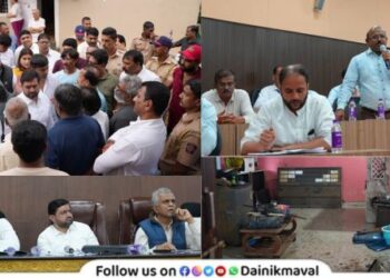 Review meeting regarding Lonavala flood situation MLA Sunil Shelke directs the administration