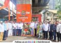 Paying tribute at memorial pillar on occasion death anniversary of late Umeshbhai Shetty Lonavala Shiv Sena