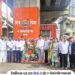 Paying tribute at memorial pillar on occasion death anniversary of late Umeshbhai Shetty Lonavala Shiv Sena