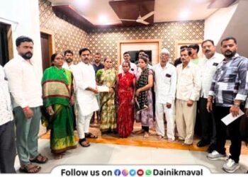 Maval Prabodhini distributes financial aid to victims of the Patan landslide tragedy Ravindra Bhegade helping hand