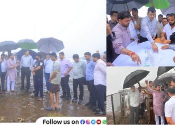 Lonavala Kumar Chowk to Tiger Point road project PMRDA Abhijit Chaudhari MLA Sunil Shelke on-site inspection