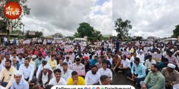 Vehargaon Dahivali Villagers rasta roko demand cancellation of proposed ropeway project at Ekvira Devi temple