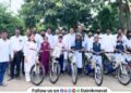 Bicycles distributed to 55 students from five schools in Maval Taluka