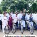 Bicycles distributed to 55 students from five schools in Maval Taluka
