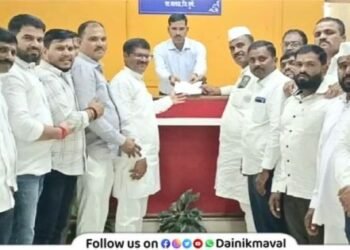 Declare Maval Taluka drought-hit farmers submit memorandum to the Tehsildar